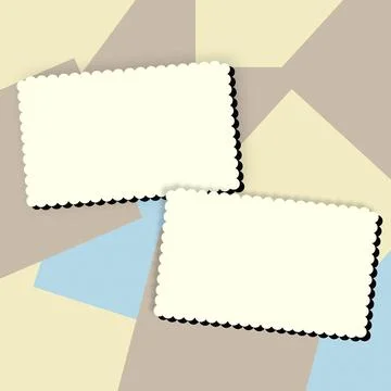 Comics Design Frames. Beautiful Photo Frame Set With Boom Bubbles For Design Stock-Illustration