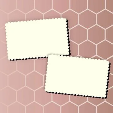 Comics Design Frames. Beautiful Photo Frame Set With Boom Bubbles For Design Stock-Illustration