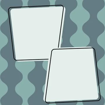 Comics Design Frames. Beautiful Photo Frame Set With Boom Bubbles For Design Stock-Illustration
