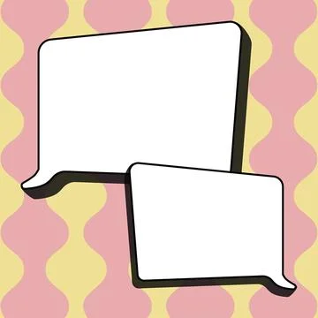 Comics Design Frames. Beautiful Photo Frame Set With Boom Bubbles For Design Illustrazione stock