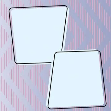 Comics Design Frames. Beautiful Photo Frame Set With Boom Bubbles For Design Stock Illustration