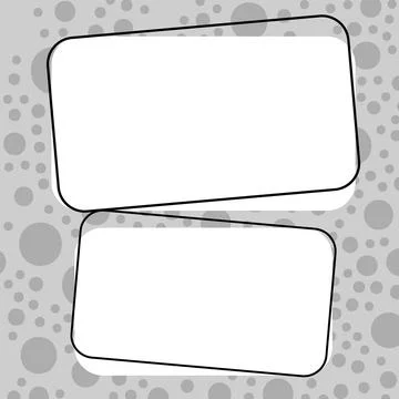 Comics Design Frames. Beautiful Photo Frame Set With Boom Bubbles For Design Stock Illustration