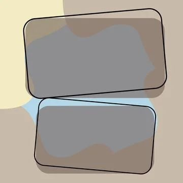 Comics Design Frames. Beautiful Photo Frame Set With Boom Bubbles For Design Stock Illustration