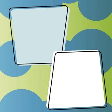 Comics Design Frames. Beautiful Photo Frame Set With Boom Bubbles For Design Stock-Illustration