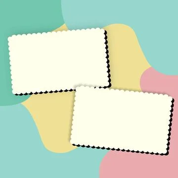 Comics Design Frames. Beautiful Photo Frame Set With Boom Bubbles For Design Stock Illustration