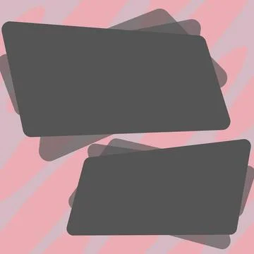 Comics Design Frames. Beautiful Photo Frame Set With Boom Bubbles For Design Stock Illustration