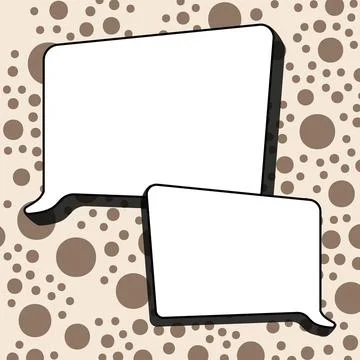 Comics Design Frames. Beautiful Photo Frame Set With Boom Bubbles For Design 스톡 일러스트