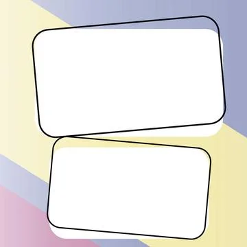 Comics Design Frames. Beautiful Photo Frame Set With Boom Bubbles For Design Stock Illustration