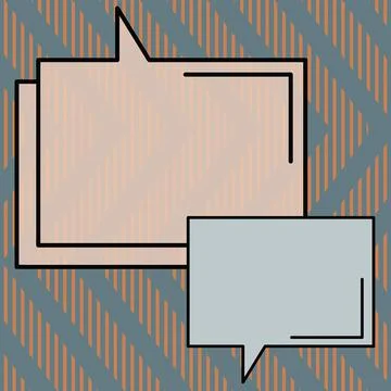 Comics Design Frames. Beautiful Photo Frame Set With Boom Bubbles For Design Stock Illustration