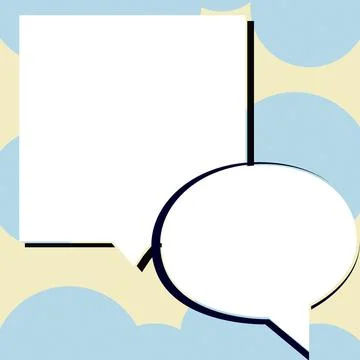 Comics Design Frames. Beautiful Photo Frame Set With Boom Bubbles For Design Stock Illustration