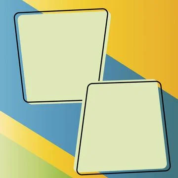 Comics Design Frames. Beautiful Photo Frame Set With Boom Bubbles For Design Stock-Illustration
