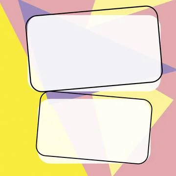 Comics Design Frames. Beautiful Photo Frame Set With Boom Bubbles For Design Stock Illustration