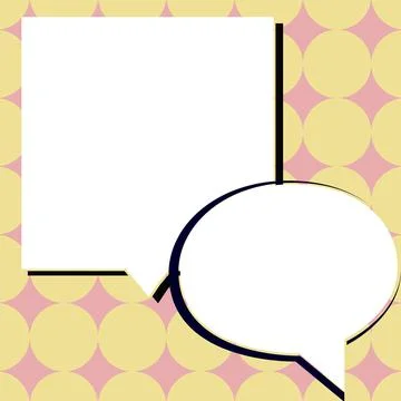 Comics Design Frames. Beautiful Photo Frame Set With Boom Bubbles For Design Stock-Illustration