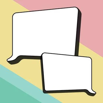 Comics Design Frames. Beautiful Photo Frame Set With Boom Bubbles For Design 스톡 일러스트