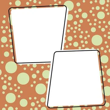 Comics Design Frames. Beautiful Photo Frame Set With Boom Bubbles For Design Stock Illustration