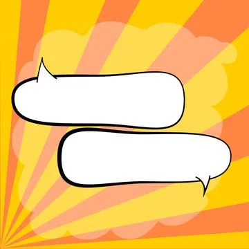 Comics Design Frames. Beautiful Photo Frame Set With Boom Bubbles For Design Stock-Illustration