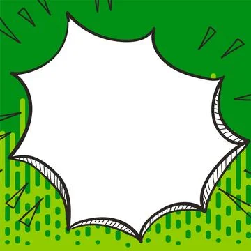 Comics Design Frames. Beautiful Photo Frame Set With Boom Bubbles For Design Stock Illustration