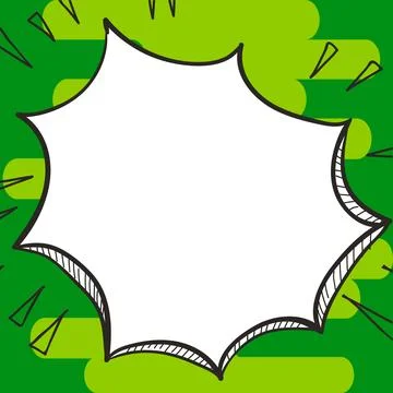 Comics Design Frames. Beautiful Photo Frame Set With Boom Bubbles For Design Stock-Illustration