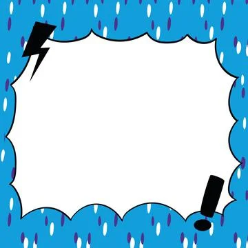 Comics Design Frames. Beautiful Photo Frame Set With Boom Bubbles For Design Stock Illustration