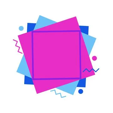 Comics Design Frames. Beautiful Photo Frame Set With Boom Bubbles For Design Stock Illustration