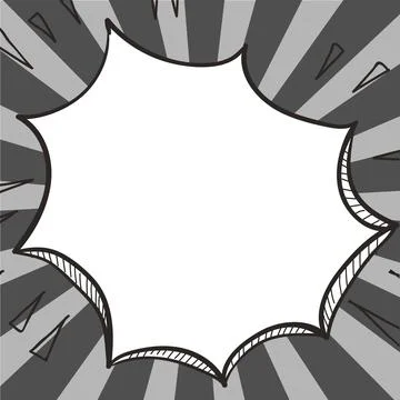 Comics Design Frames. Beautiful Photo Frame Set With Boom Bubbles For Design Stock-Illustration
