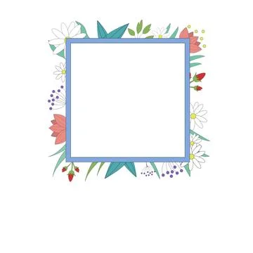 Comics Design Frames. Beautiful Photo Frame Set With Boom Bubbles For Design Stock Illustration