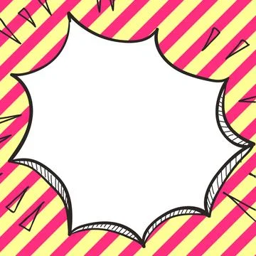 Comics Design Frames. Beautiful Photo Frame Set With Boom Bubbles For Design Stock-Illustration