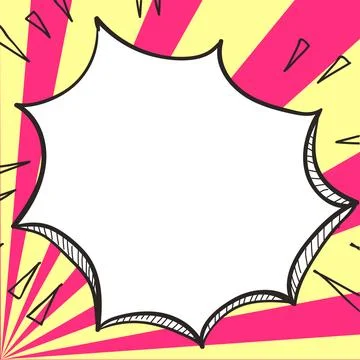 Comics Design Frames. Beautiful Photo Frame Set With Boom Bubbles For Design Stock-Illustration