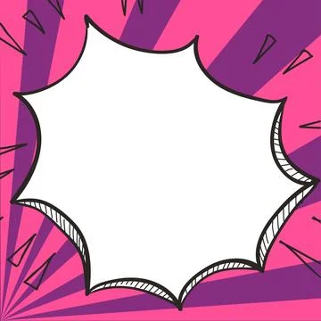 Comics Design Frames. Beautiful Photo Frame Set With Boom Bubbles For Design Illustrazione stock