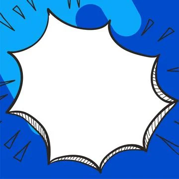 Comics Design Frames. Beautiful Photo Frame Set With Boom Bubbles For Design Stock Illustration