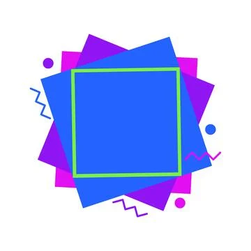Comics Design Frames. Beautiful Photo Frame Set With Boom Bubbles For Design Stock-Illustration