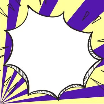 Comics Design Frames. Beautiful Photo Frame Set With Boom Bubbles For Design Stock-Illustration