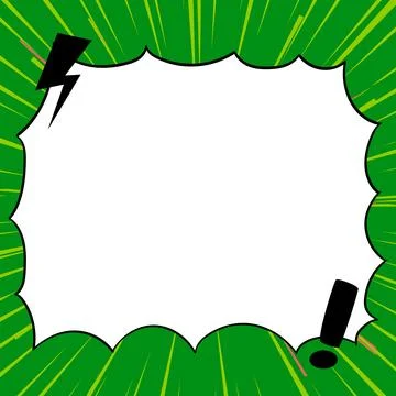 Comics Design Frames. Beautiful Photo Frame Set With Boom Bubbles For Design Stock-Illustration