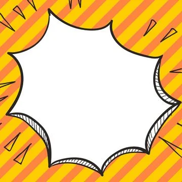 Comics Design Frames. Beautiful Photo Frame Set With Boom Bubbles For Design Stock-Illustration