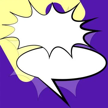 Comics Design Frames. Beautiful Photo Frame Set With Boom Bubbles For Design 库存插图