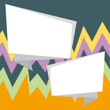 Comics Design Frames. Beautiful Photo Frame Set With Boom Bubbles For Design 스톡 일러스트