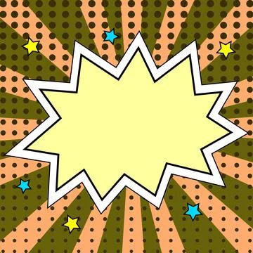 Comics Design Frames. Beautiful Photo Frame Set With Boom Bubbles For Design Illustrazione stock