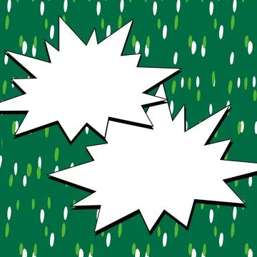 Comics Design Frames. Beautiful Photo Frame Set With Boom Bubbles For Design Stock Illustration