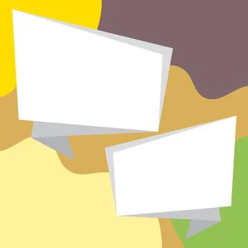 Comics Design Frames. Beautiful Photo Frame Set With Boom Bubbles For Design Stock Illustration