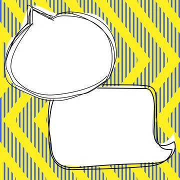 Comics Design Frames. Beautiful Photo Frame Set With Boom Bubbles For Design Stock-Illustration