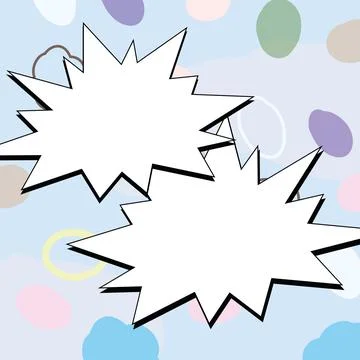 Comics Design Frames. Beautiful Photo Frame Set With Boom Bubbles For Design Stock-Illustration