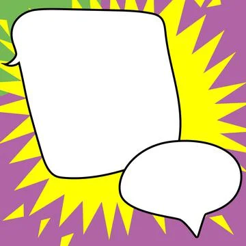 Comics Design Frames. Beautiful Photo Frame Set With Boom Bubbles For Design Stock-Illustration