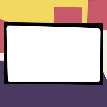 Comics Design Frames. Beautiful Photo Frame Set With Boom Bubbles For Design Stock Illustration