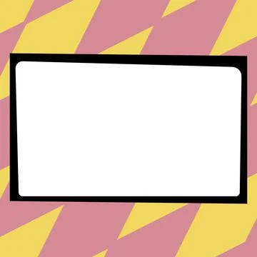 Comics Design Frames. Beautiful Photo Frame Set With Boom Bubbles For Design Stock-Illustration