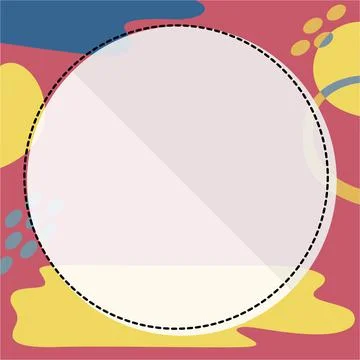 Comics Design Frames. Beautiful Photo Frame Set With Boom Bubbles For Design Stock Illustration