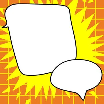 Comics Design Frames. Beautiful Photo Frame Set With Boom Bubbles For Design Stock-Illustration