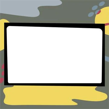 Comics Design Frames. Beautiful Photo Frame Set With Boom Bubbles For Design Stock-Illustration