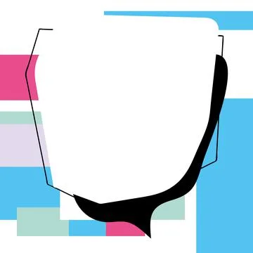 Comics Design Frames. Beautiful Photo Frame Set With Boom Bubbles For Design Stock Illustration