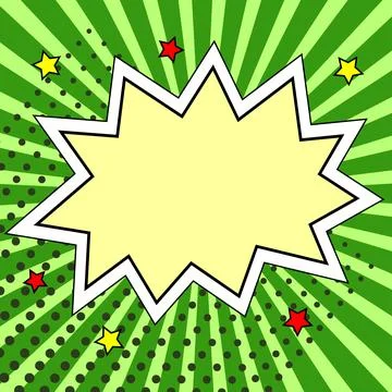 Comics Design Frames. Beautiful Photo Frame Set With Boom Bubbles For Design Stock-Illustration