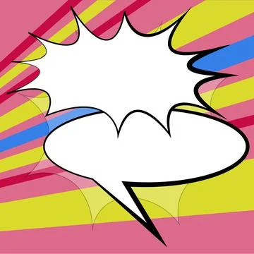 Comics Design Frames. Beautiful Photo Frame Set With Boom Bubbles For Design Illustrazione stock